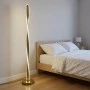 Φωτιστικό δαπέδου Jounko pakoworld led χρυσό μεταλλικό Φ20x130εκ