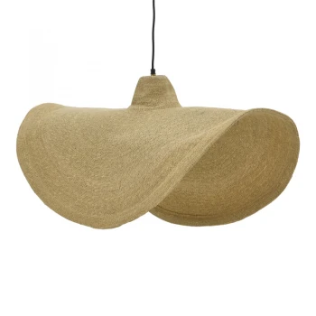Ceiling lamp Acfen Inart matting in a natural shade D72x6cm