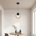 Φωτιστικό οροφής Ganden pakoworld led μαύρο μεταλλικό Φ26,5x20εκ
