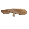 Ceiling light Haris Inart E27 rope in brown colorD60x12.5cm