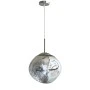 Ceiling lamp Henfa pakoworld silver metal with glass D26x26cm