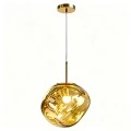 Ceiling lamp Henfa pakoworld gold metal with glass D26x26cm