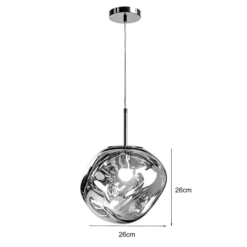 Ceiling lamp Henfa pakoworld gold metal with glass D26x26cm