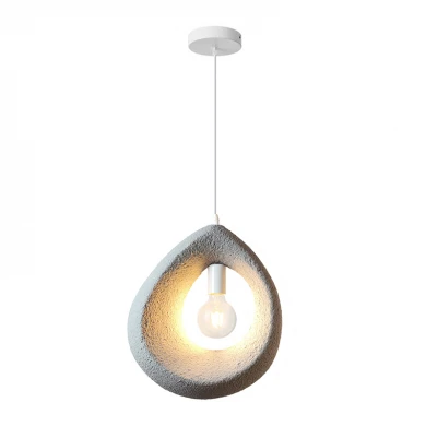 Led ceiling lamp Ferclyn pakoworld E27 light grey ps 32x24x35cm