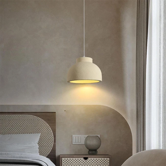 Led ceiling lamp Jenila pakoworld E27 beige ps D30x20cm