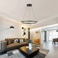 Φωτιστικό οροφής Nebrian pakoworld led μέταλλο μαύρο Φ60x15εκ