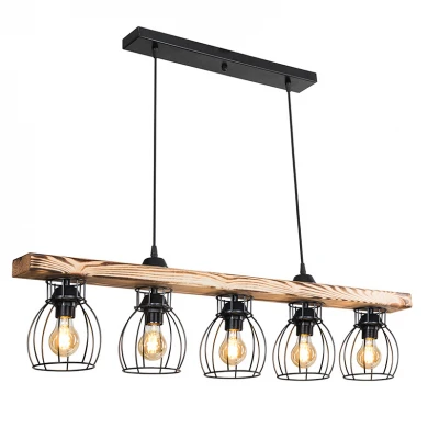 Ceiling light Jazzy pakoworld Ε27 natural-black 100x8.5x27cm