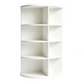 Γωνιακή ραφιέρα Benzal pakoworld λευκό MDF 80x30x120εκ