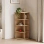 Γωνιακή ραφιέρα Benzal pakoworld sonoma MDF 80x30x120εκ