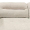 Corner sofa left corner Camile pakoworld beige fabric 270x174x95cm
