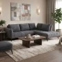Left corner sofa Belanza pakoworld anthracite fabric 265x213x90cm