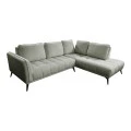 Left corner sofa Belanza pakoworld grey beige fabric 265x213x90cm