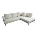 Left corner sofa Belanza pakoworld beige fabric 265x213x90cm