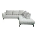 Left corner sofa Belanza pakoworld beige fabric 265x213x90cm
