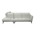 Left corner sofa Belanza pakoworld beige fabric 265x213x90cm