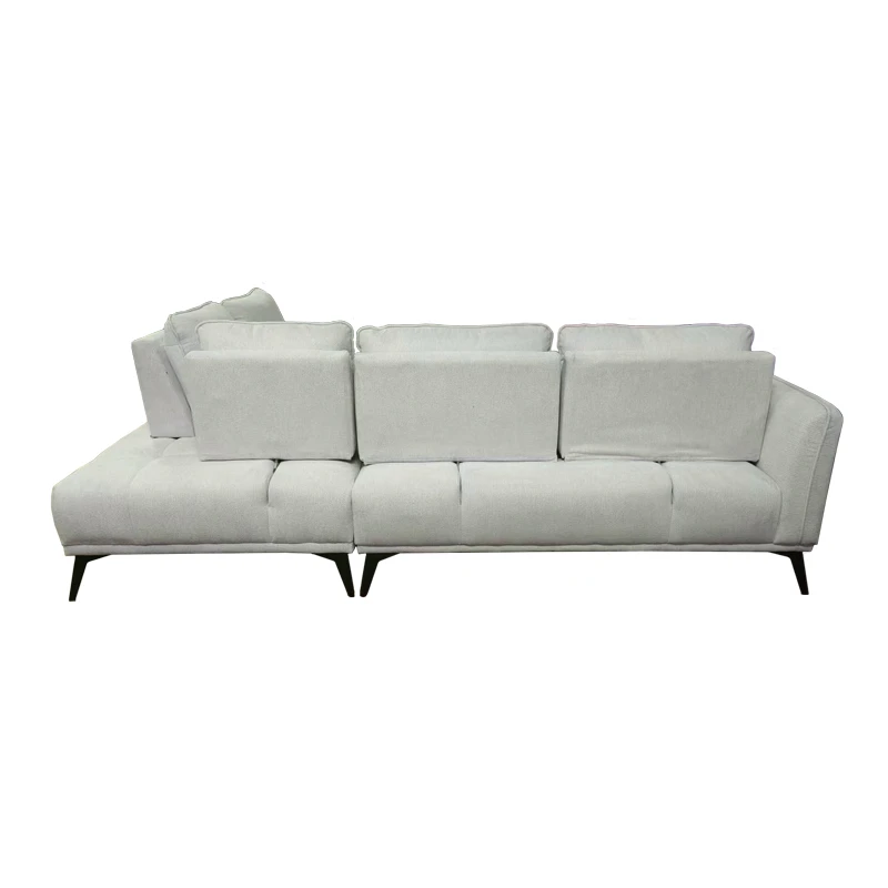Left corner sofa Belanza pakoworld beige fabric 265x213x90cm