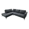 Right corner sofa Belanza pakoworld anthracite fabric 265x213x90cm