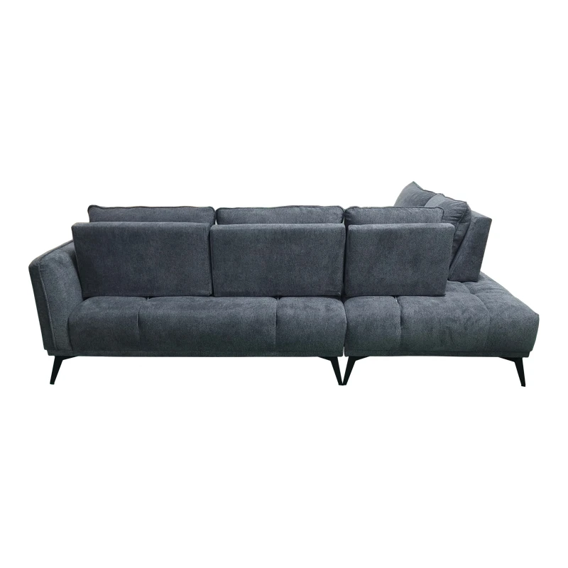 Right corner sofa Belanza pakoworld anthracite fabric 265x213x90cm