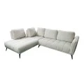 Right corner sofa Belanza pakoworld beige fabric 265x213x90cm