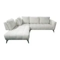 Right corner sofa Belanza pakoworld beige fabric 265x213x90cm