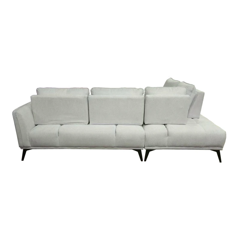 Right corner sofa Belanza pakoworld beige fabric 265x213x90cm