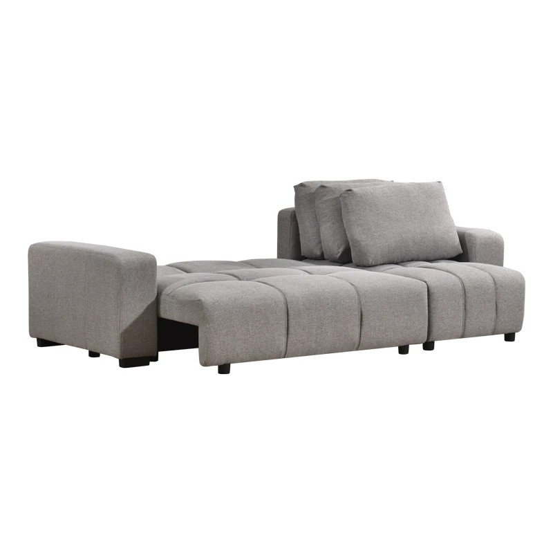 Corner sofa bed reversible corner Belda pakoworld with storage space grey fabric 246x138x82cm