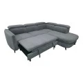 Left corner sofa-sofabed Napia pakoworld anthracite fabric 249x210x98cm
