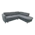 Left corner sofa-sofabed Napia pakoworld anthracite fabric 249x210x98cm