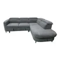 Left corner sofa-sofabed Napia pakoworld anthracite fabric 249x210x98cm