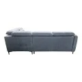 Left corner sofa-sofabed Napia pakoworld anthracite fabric 249x210x98cm