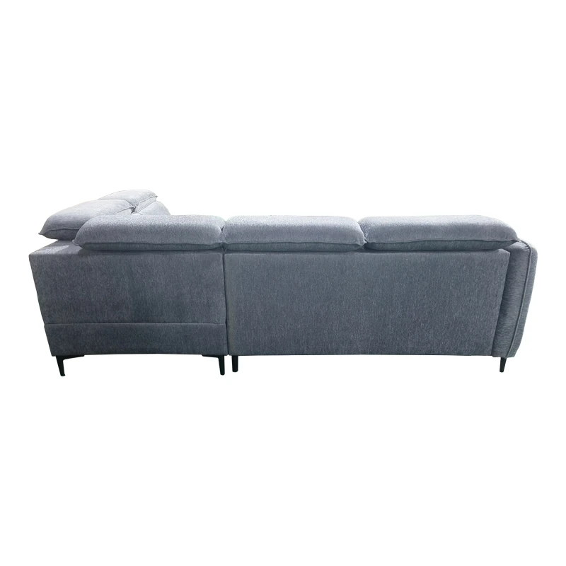 Left corner sofa-sofabed Napia pakoworld anthracite fabric 249x210x98cm