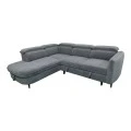 Right corner sofa-sofabed Napia pakoworld anthracite fabric 249x210x98cm