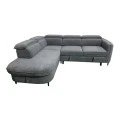 Right corner sofa-sofabed Napia pakoworld anthracite fabric 249x210x98cm