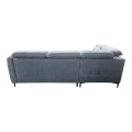 Right corner sofa-sofabed Napia pakoworld anthracite fabric 249x210x98cm