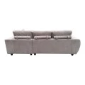 Left corner sofa Londe pakoworld grey beige fabric 273x211x92cm