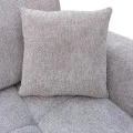 Left corner sofa Londe pakoworld grey beige fabric 273x211x92cm