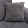 Left corner sofa Londe pakoworld grey fabric 273x211x92cm