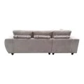 Right corner sofa Londe pakoworld grey beige fabric 273x211x92cm