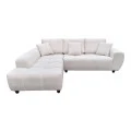 Right corner sofa Londe pakoworld beige fabric 273x211x92cm