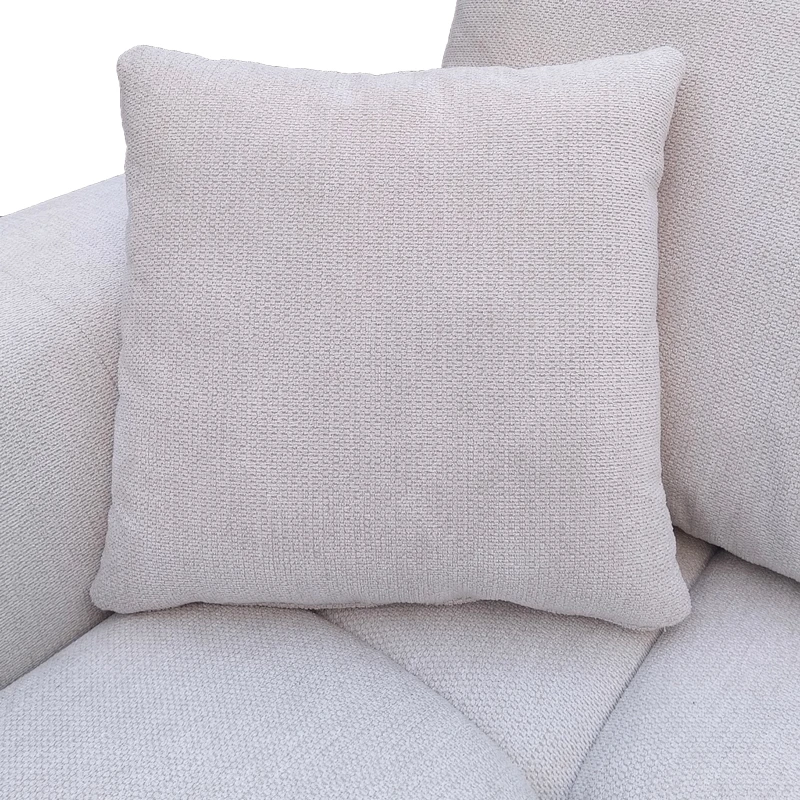 Right corner sofa Londe pakoworld beige fabric 273x211x92cm