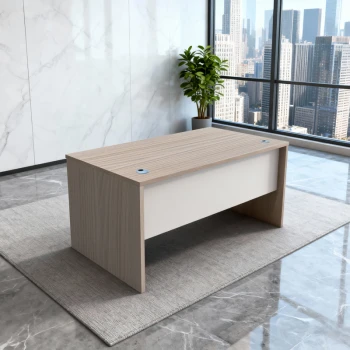 Armadi work desk pakoworld sonoma-white 180x75x75cm