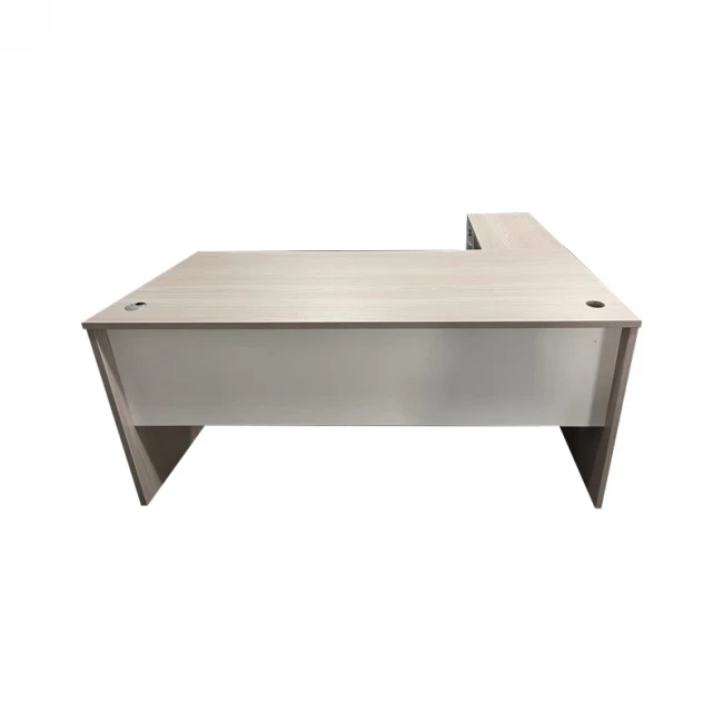 Professional work corner desk Armadi pakoworld sonoma-white 140x70x75cm