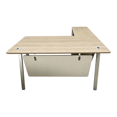 Professional reversible work desk Pregab pakoworld corner in oak-beige shade 140x70x75 cm