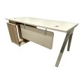 Professional work desk Spark pakoworld reversible in oak-beige shade 150x70x75cm