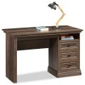 Office table Mozart pakoworld with drawers in walnut color 121x60x78cm