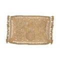 Rug Adena pakoworld jute with fringes in natural color 180x120cm