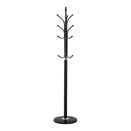 Coat rack Keleste pakoworld metal in black color D37x175cm