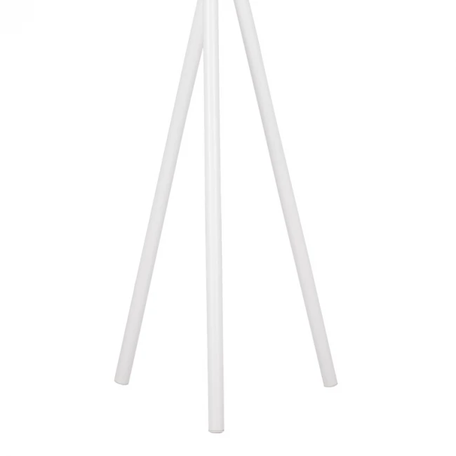 Καλόγερος ρούχων Sigar pakoworld μέταλλο-ξύλο σε λευκή-φυσική απόχρωση 49x51x187εκ