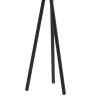 Coat Stand Sigar pakoworld metal-wood in black-natural color 49x51x187cm