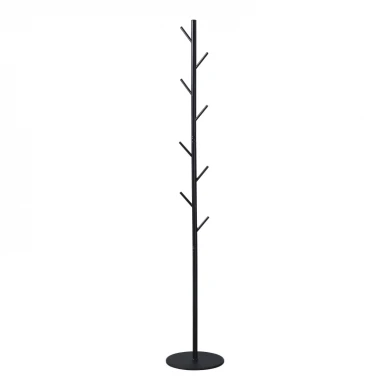 Coat rack Tebera pakoworld metal in black color D30x170cm